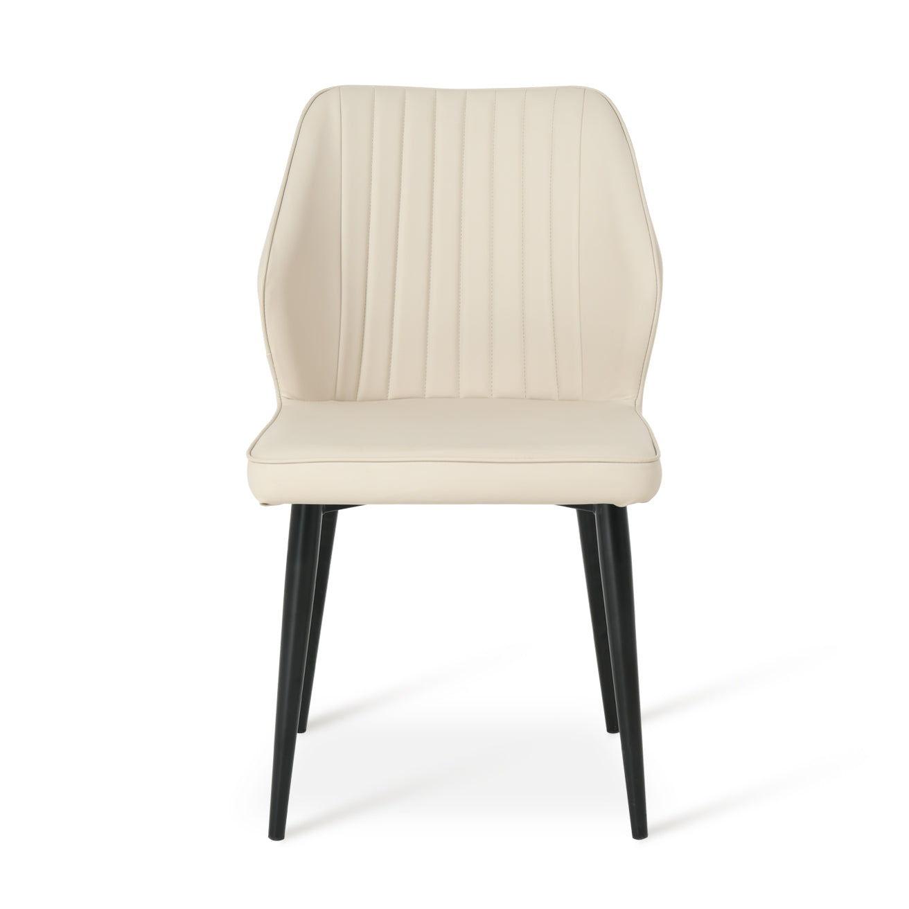 Silla de comedor OFCASA Aleena en color gris oscuro, versátil para integrarse en cocinas modernas o salones con estilo industrial."