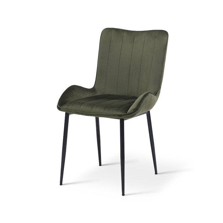 Silla de comedor Edith de OFCASA en tejido beige bouclé con patas de madera maciza - diseño contemporáneo para interiores modernos"
