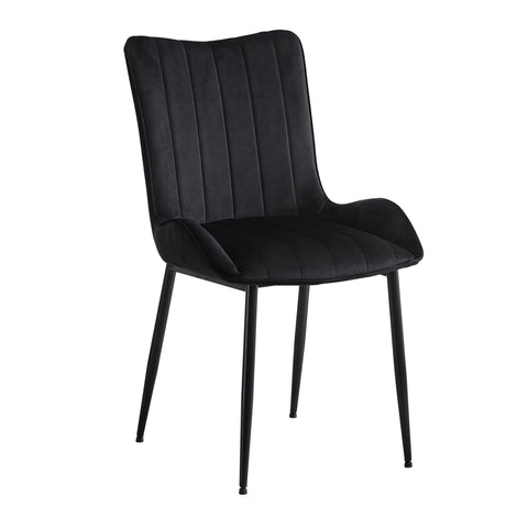 Silla de comedor Edith de OFCASA en tejido beige bouclé con patas de madera maciza - diseño contemporáneo para interiores modernos