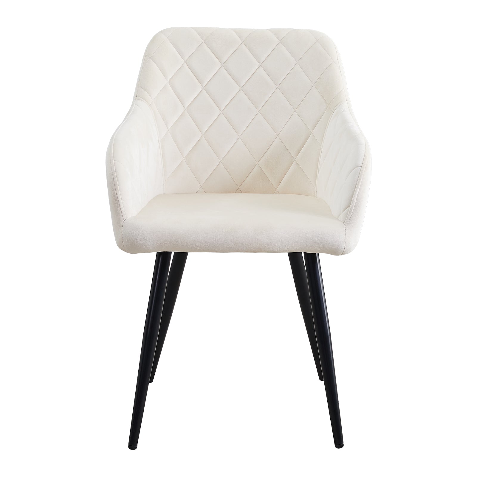Sillón Frazer Sleek [Juego de 2] [Negro] [Terciopelo]