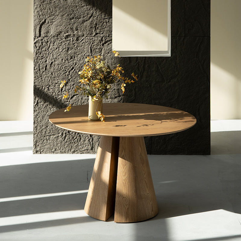Mesa de Comedor Redonda Isabeau y 4 Silla de Comedor Grove [Conjunto de Comedor]