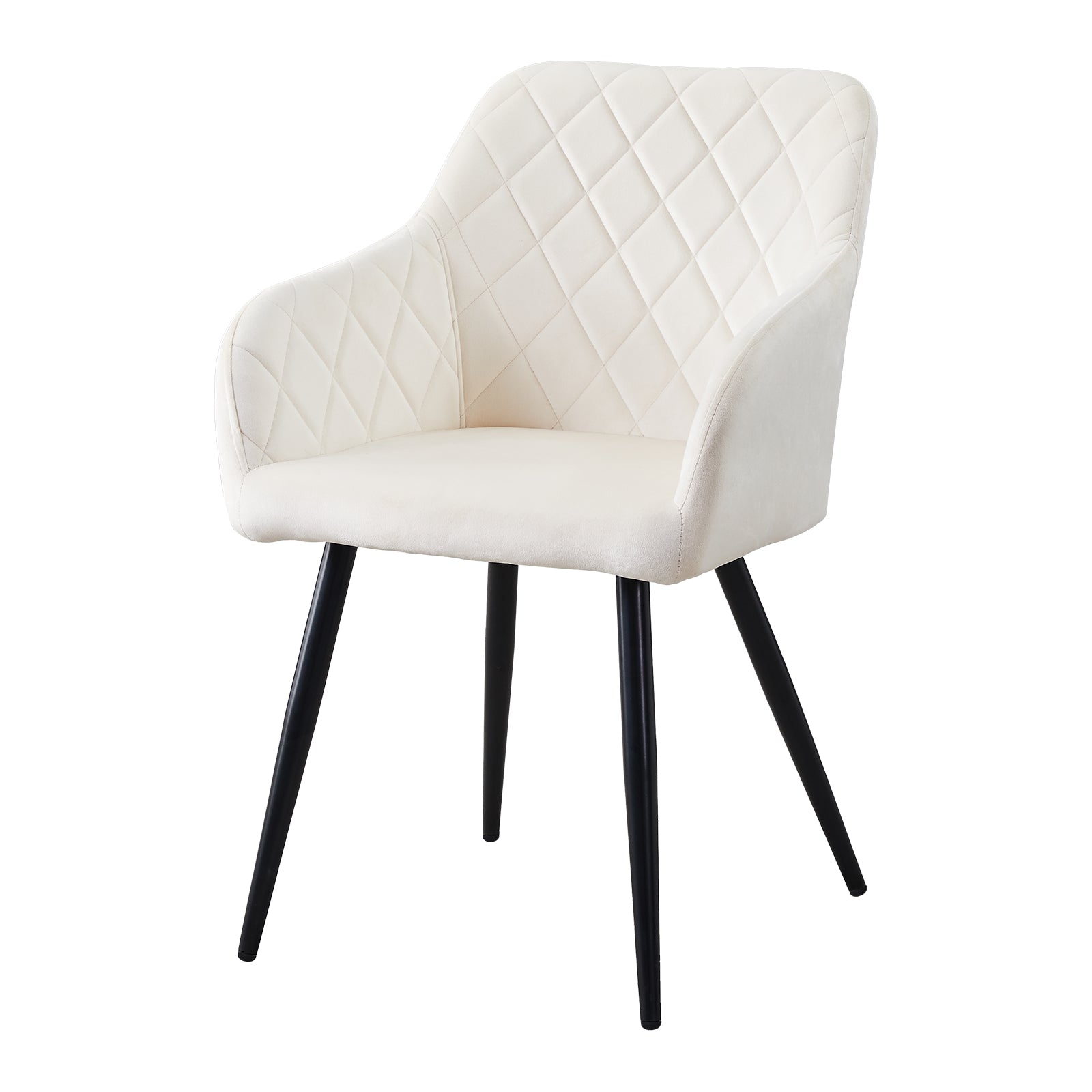 Sillón Frazer Sleek [Juego de 2] [Negro] [Terciopelo]
