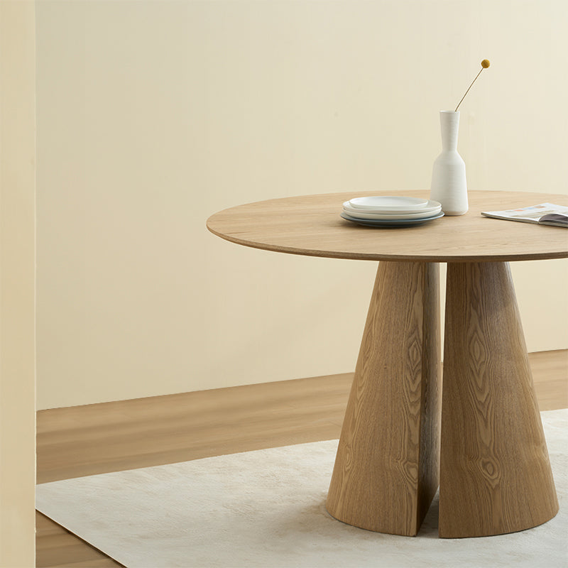 Mesa de Comedor Redonda Isabeau y 4 Silla de Comedor Grove [Conjunto de Comedor]