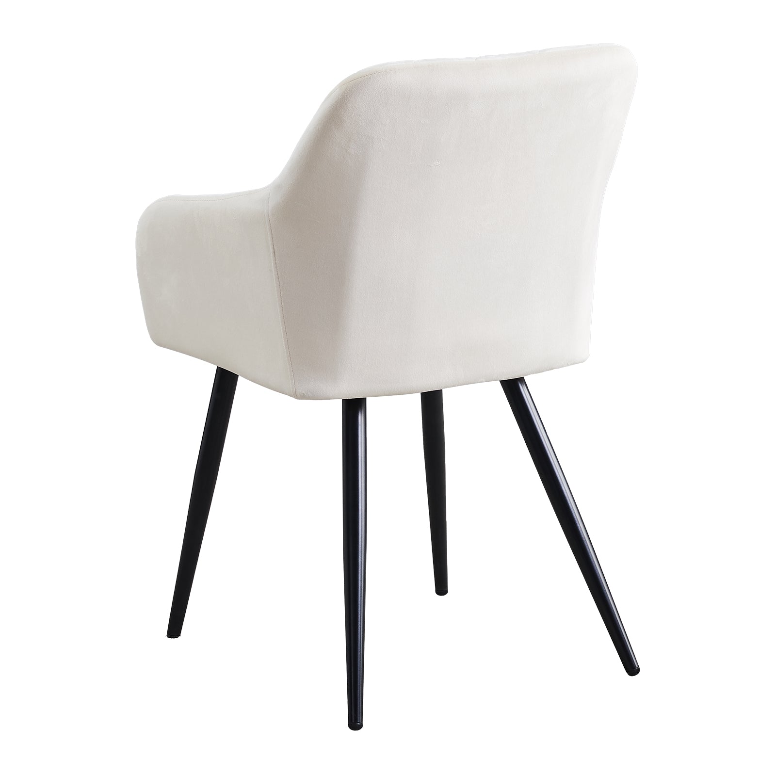 Sillón Frazer Sleek [Juego de 2] [Negro] [Terciopelo]