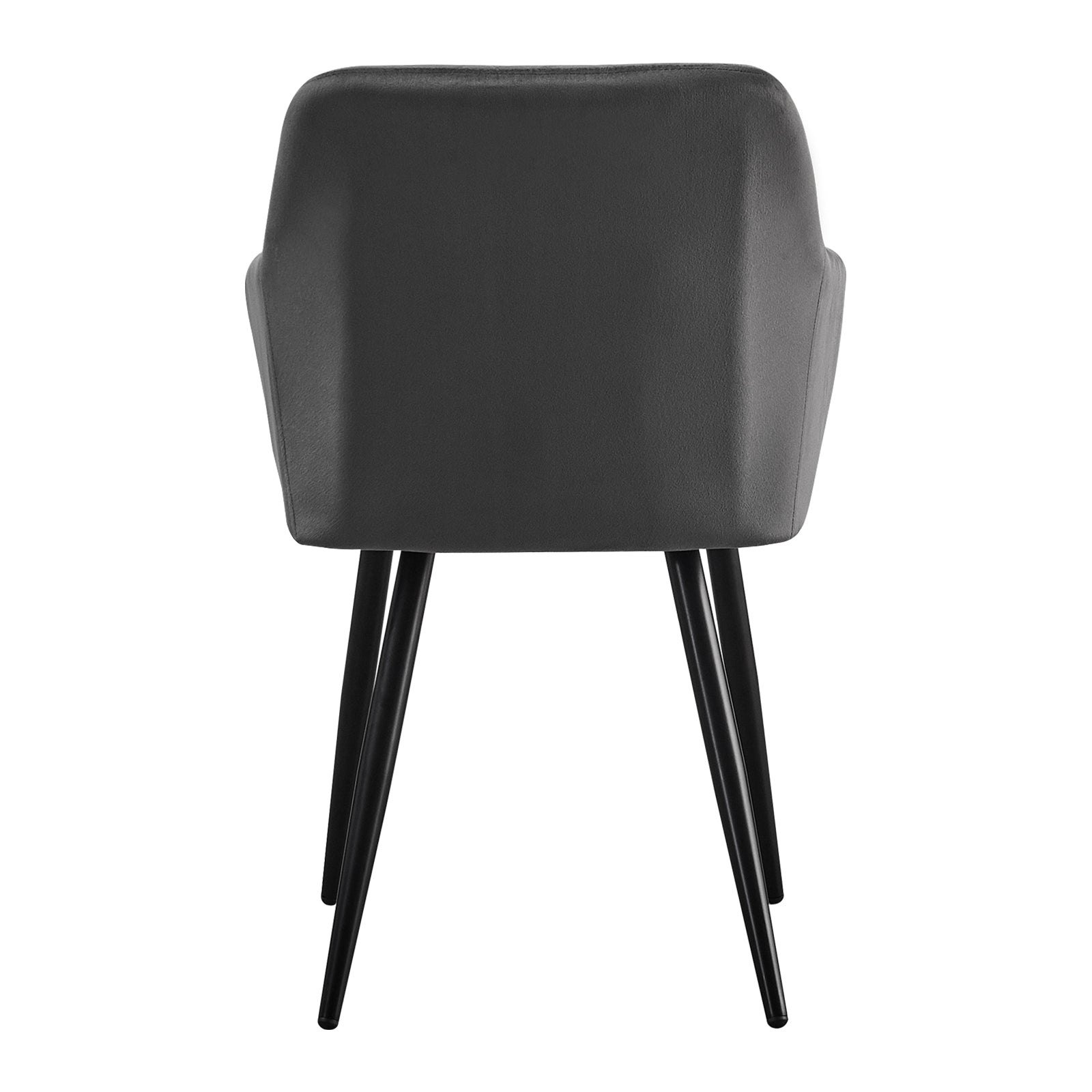 Sillón Frazer Sleek [Juego de 2] [Negro] [Terciopelo]