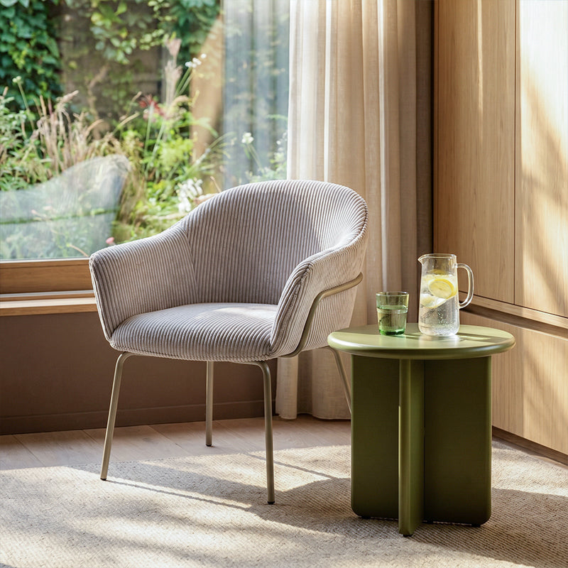 Silla de comedor con reposabrazos Beatrix [1 Unidad] [Terciopelo]