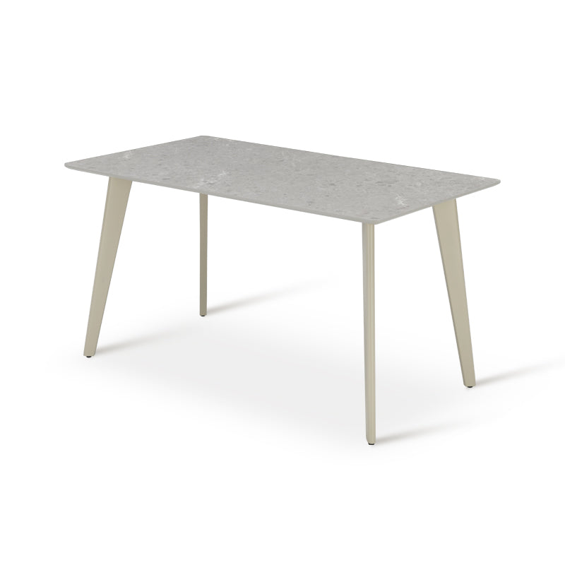 Mesa de Comedor Rectangular Valdez [Mármol Gris] [140 cm]