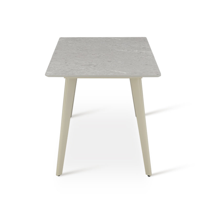 Mesa de Comedor Rectangular Valdez [Mármol Gris] [140 cm]