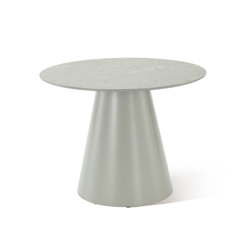 Mesa de Comedor Redonda Elowen y 4 Sillas de Comedor Karin [Conjunto de Comedor]