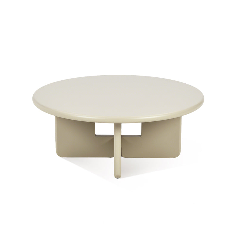 Mesa auxiliar redonda de mármol Aine [80 cm]