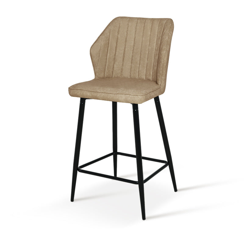 Taburete de bar Aleena [Juego de 2] [Imitación de Cuero] [65 cm]