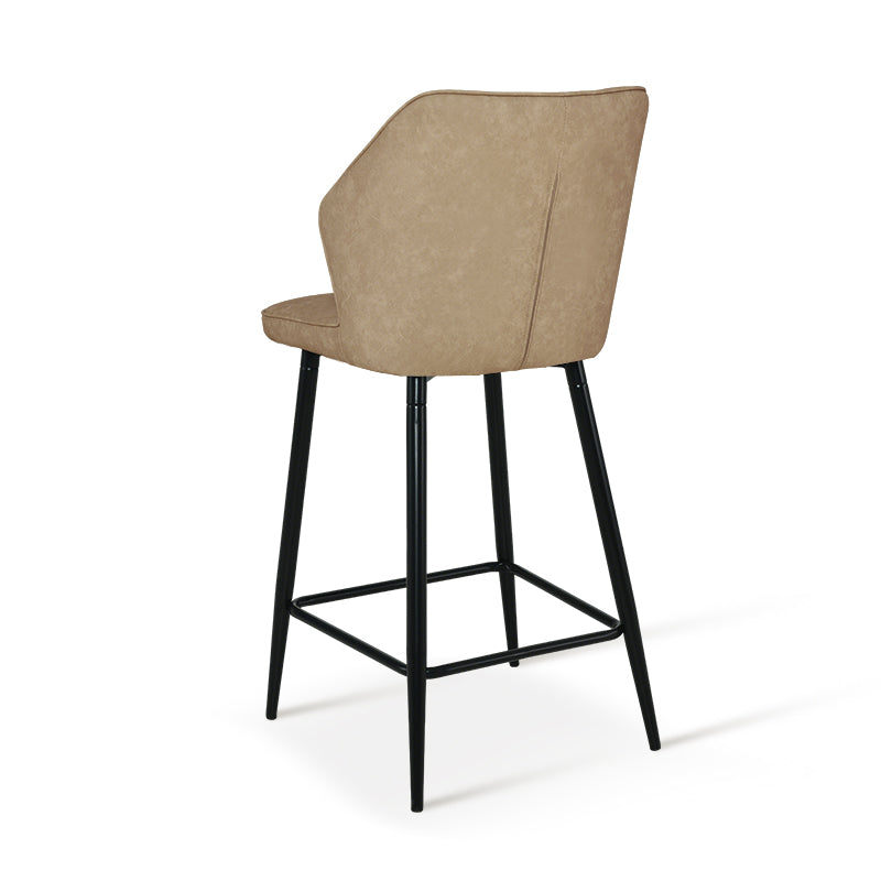 Taburete de bar Aleena [Juego de 2] [Imitación de Cuero] [65 cm]