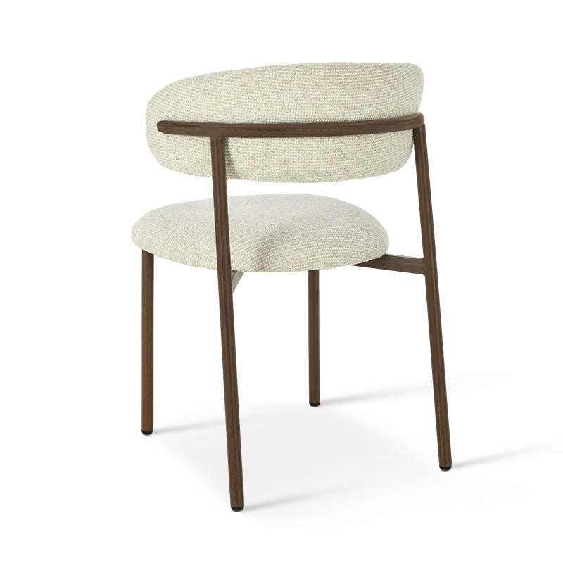 Silla de comedor Zahra S [Juego de 2] [Tela de lino] [⌀ 2.5 cm]