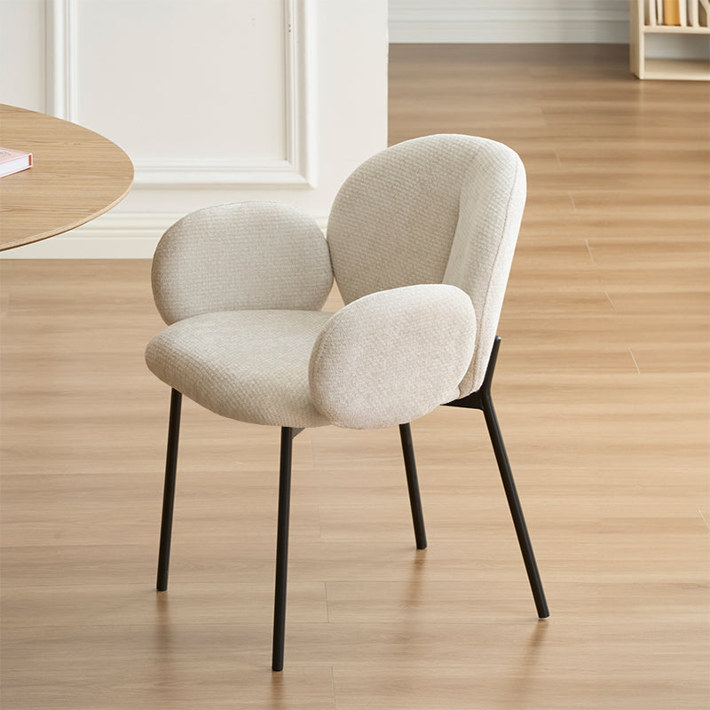 Mesa de Comedor Redonda Isabeau y 4  Sillón Harlow [Conjunto de Comedor]