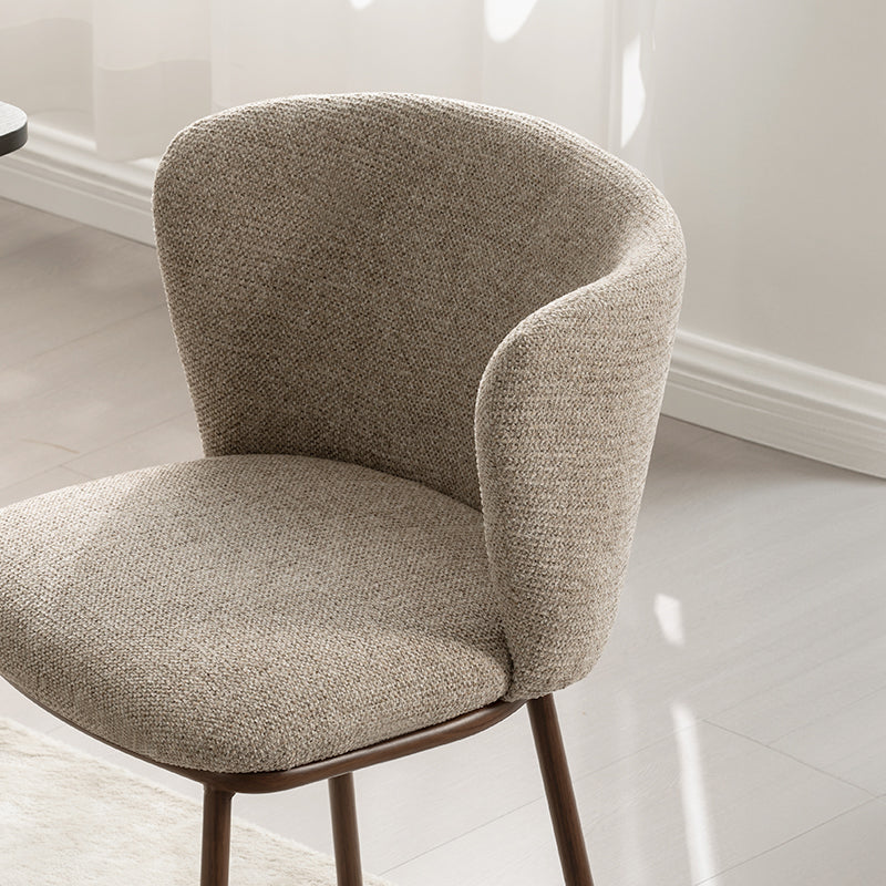 Mesa de Comedor Redonda Elowen y 4 Sillas de comedor Karin [Conjunto de Comedor]