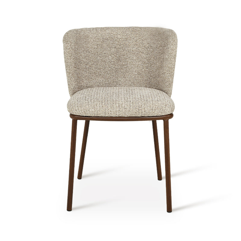 Mesa de Comedor Redonda Elowen y 4 Sillas de comedor Karin [Conjunto de Comedor]