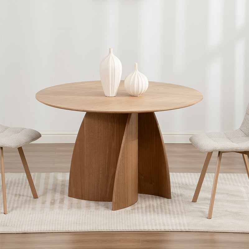 Mesa de salón con pesebre redondo Gemma [Negro] [120 cm]