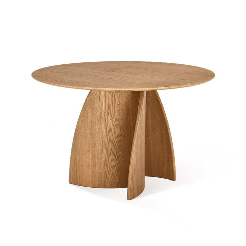 Mesa de salón con pesebre redondo Gemma [Negro] [120 cm]
