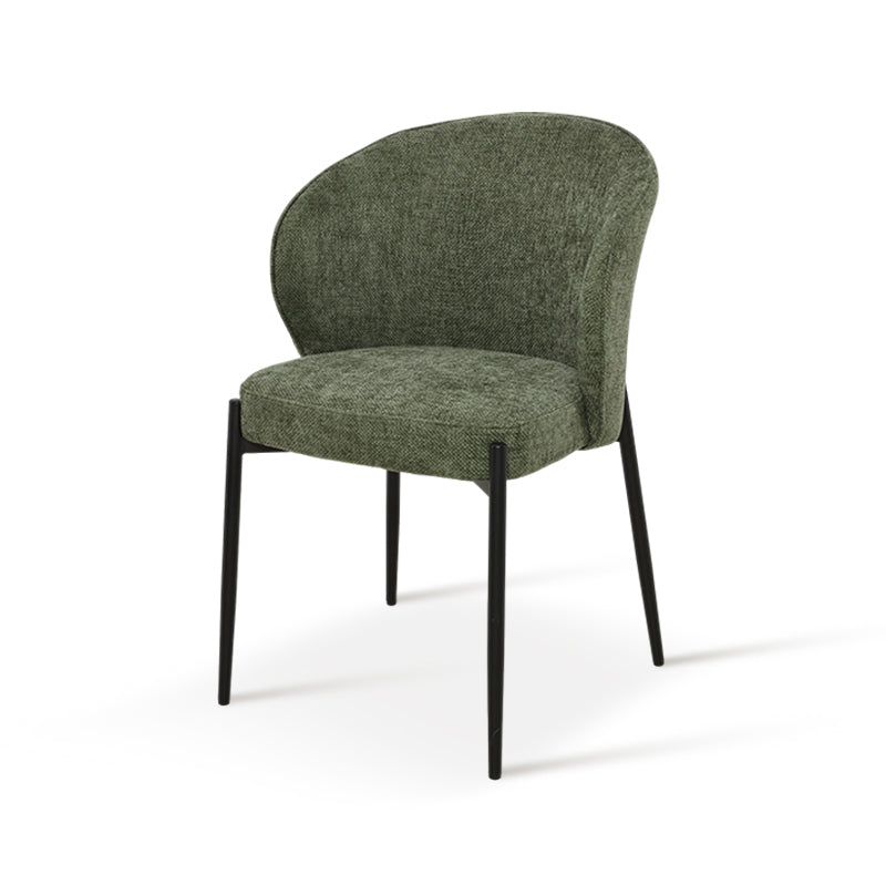 Mesa de comedor redonda Tiana y 4 Sillones de comedor Bard [Conjunto de Comedor]