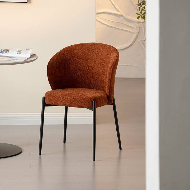 Mesa de comedor redonda Tiana y 4 Sillones de comedor Bard [Conjunto de Comedor]