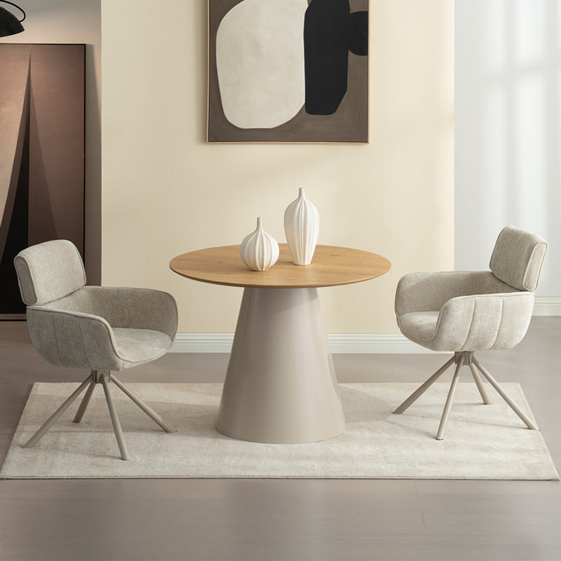 Silla con reposabrazos Elara [juego de 2] [Chenille] [placa giratoria de 360 grados]