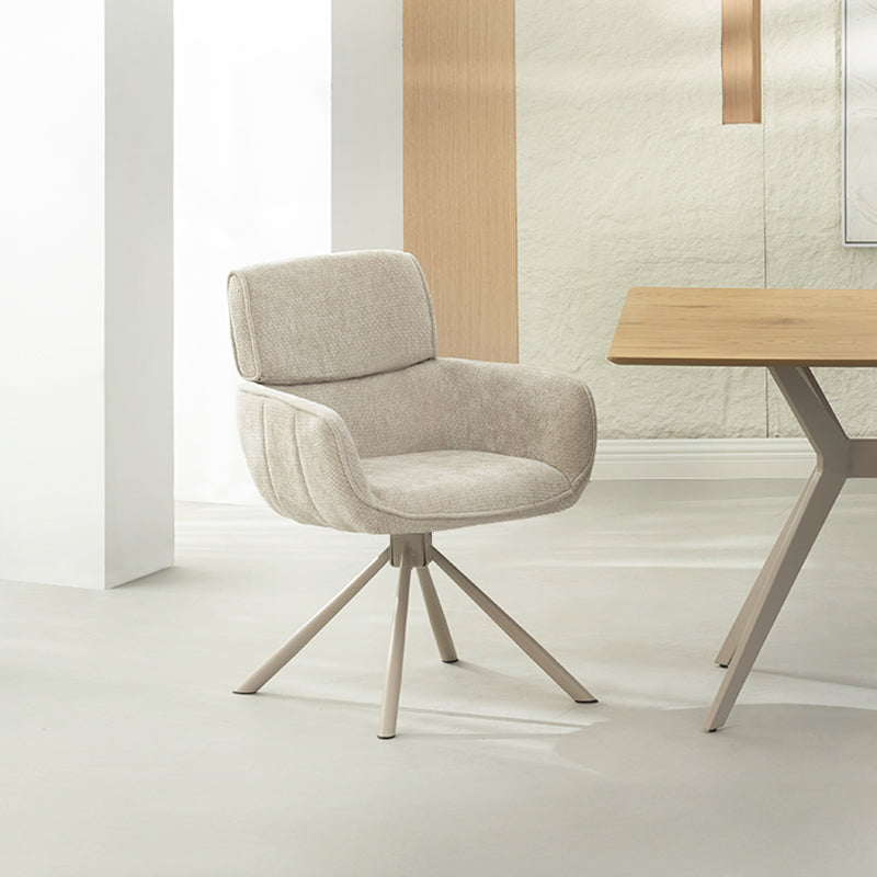 Silla con reposabrazos Elara [juego de 2] [Chenille] [placa giratoria de 360 grados]