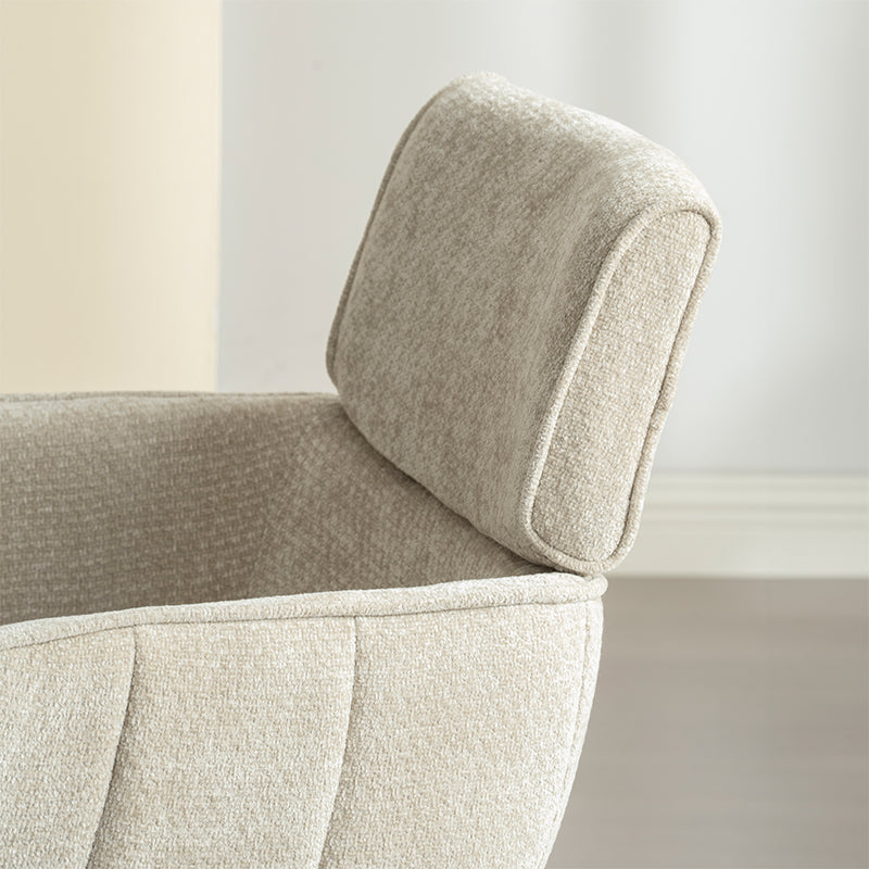 Silla con reposabrazos Elara [juego de 2] [Chenille] [placa giratoria de 360 grados]
