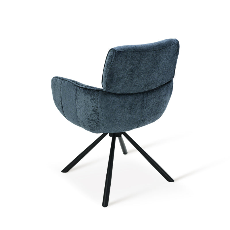 Silla con reposabrazos Elara [juego de 2] [Chenille] [placa giratoria de 360 grados]