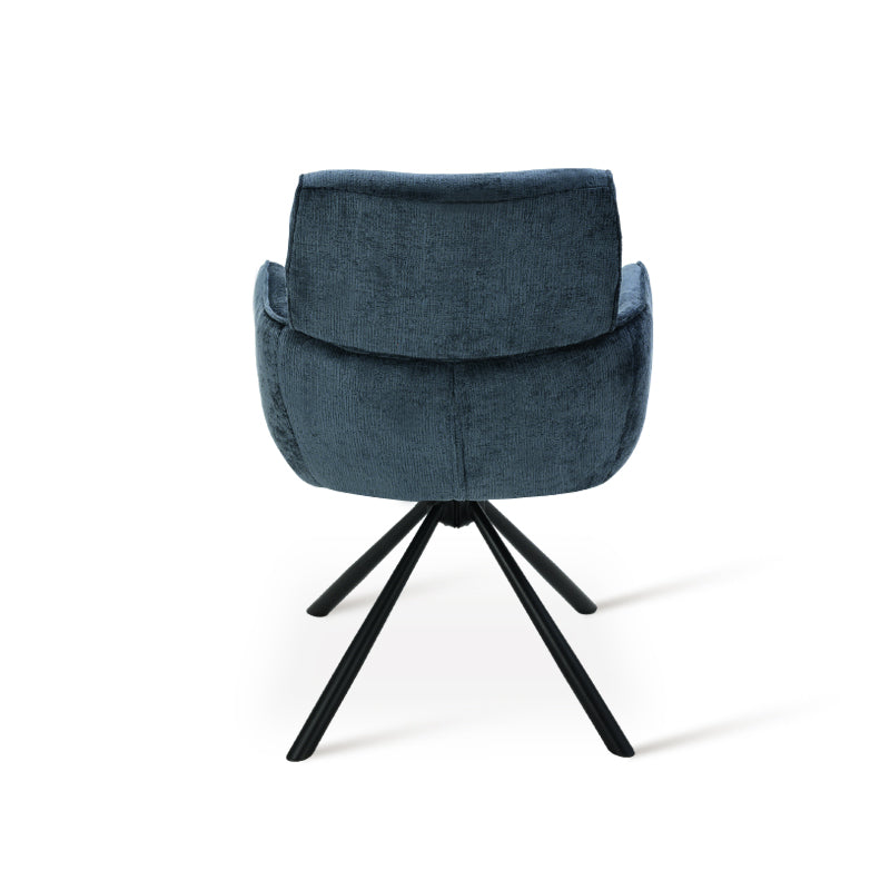 Silla con reposabrazos Elara [juego de 2] [Chenille] [placa giratoria de 360 grados]