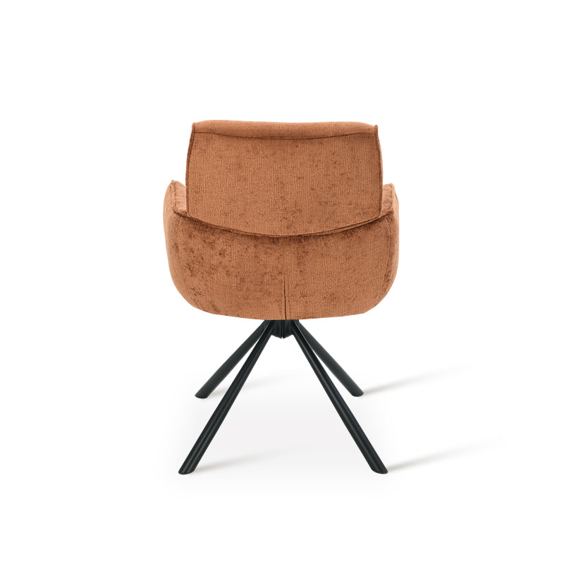Silla con reposabrazos Elara [juego de 2] [Chenille] [placa giratoria de 360 grados]