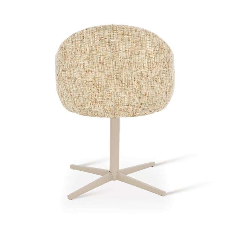 Sillón de Comedor Giratorio 360° Niamh [Juego de 1] [Tejido de lino]
