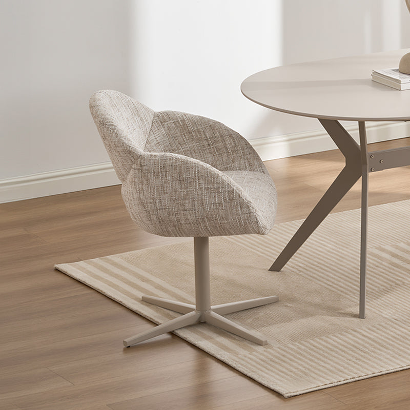 Sillón de Comedor Giratorio 360° Niamh [Juego de 1] [Tejido de lino]