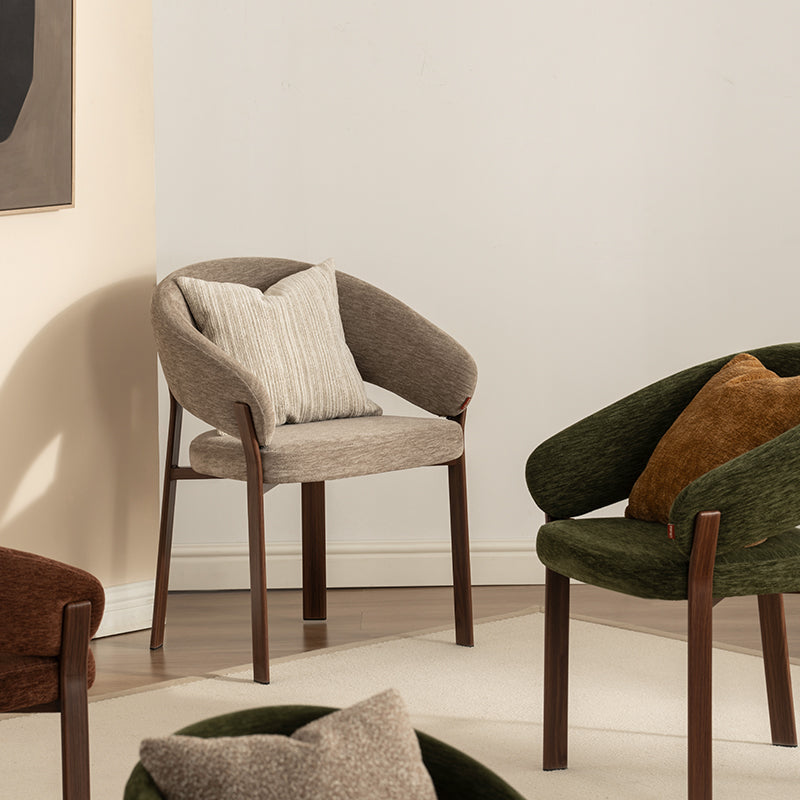 Sillón de Comedor Kiana [Juego de 1] [Chenilla]