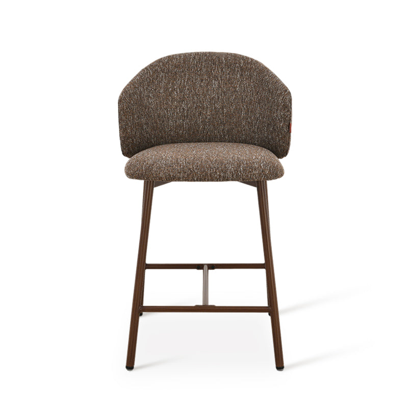 Taburete de Bar Valda [Lote de 1] [Tela efecto lino] [65 cm]