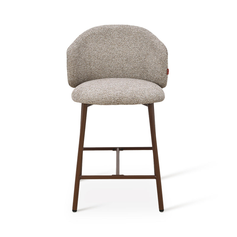 Taburete de Bar Valda [Lote de 1] [Tela efecto lino] [65 cm]