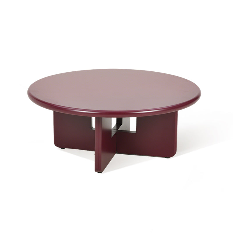 Juego de mesa redonda baja Aine Chelsea [Púrpura intenso] [Acabado brillante y mate]