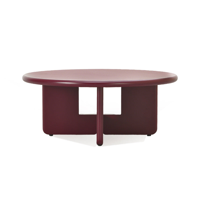 Juego de mesa redonda baja Aine Chelsea [Púrpura intenso] [Acabado brillante y mate]