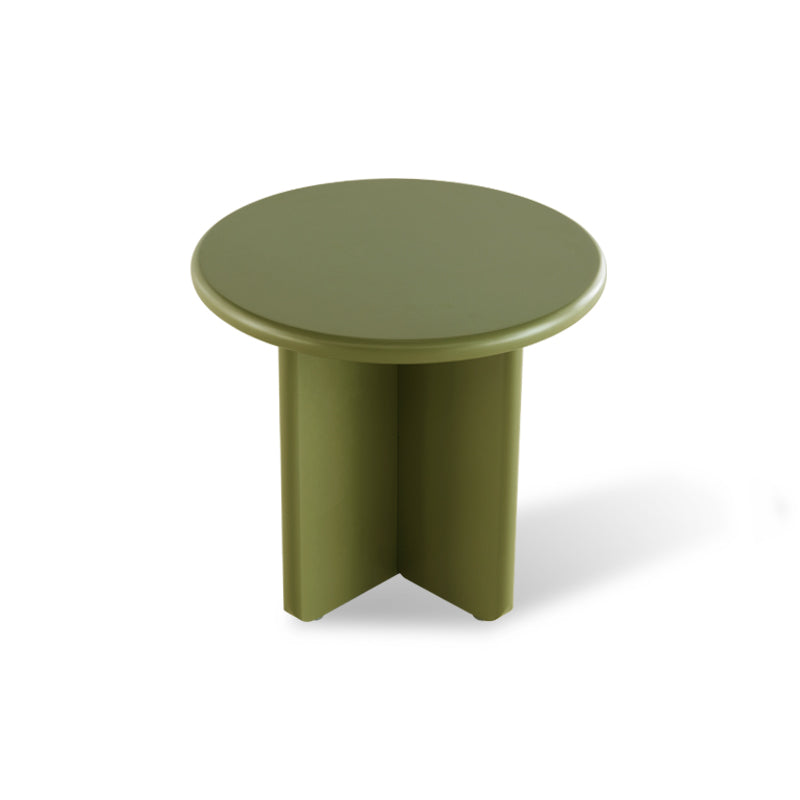 Juego de Mesas Auxiliares Redondas Mate Aine Chelsea [Verde y Beige]
