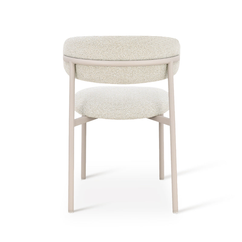 Silla de comedor Zahra S [Juego de 2] [Tejido efecto lino] [⌀ 2.5 cm]