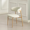 Silla de comedor Zahra S [Juego de 2] [Tejido efecto lino] [⌀ 2.5 cm]