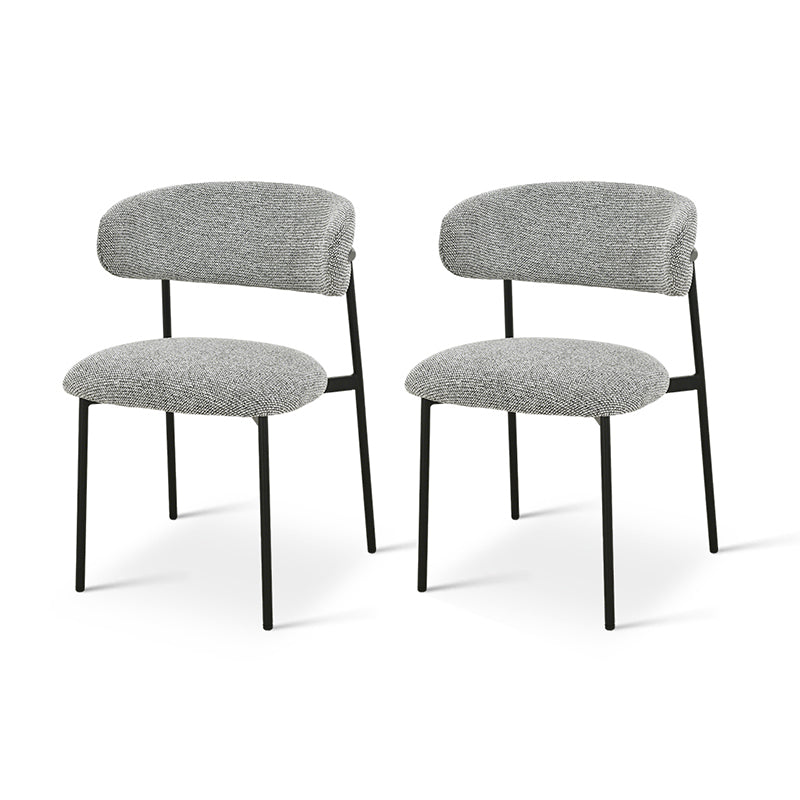 Silla de comedor Zahra [Juego de 2] [Blanco] [Linen&Bucle]