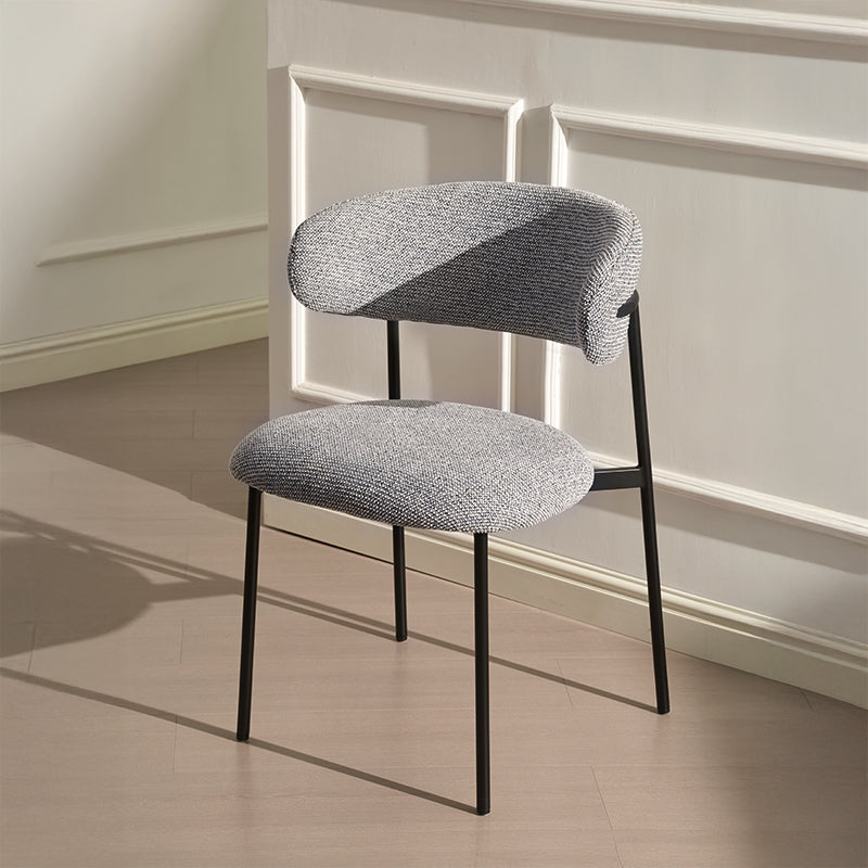 Silla de comedor Zahra [Juego de 2] [Blanco] [Linen&Bucle]