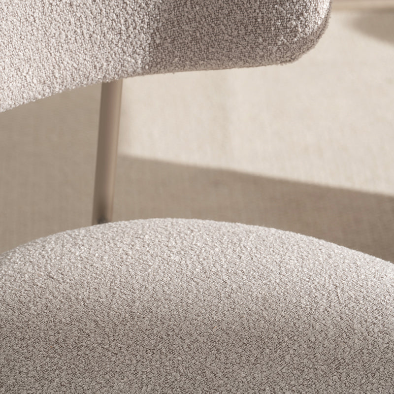 Silla de comedor Zahra [Juego de 2] [Blanco] [Linen&Bucle]