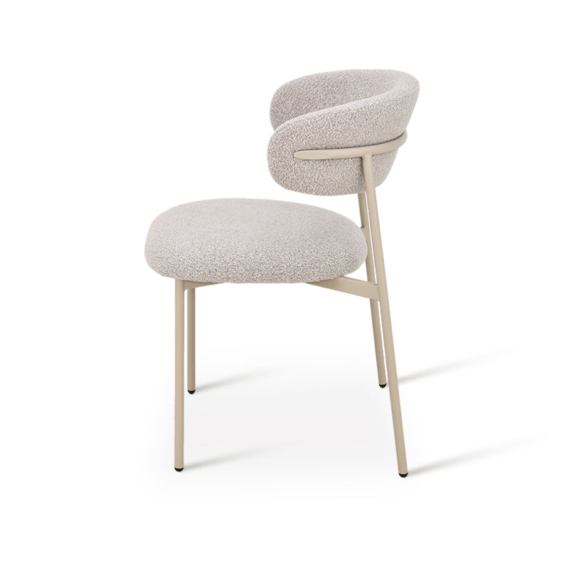 Silla de comedor Zahra [Juego de 2] [Blanco] [Linen&Bucle]