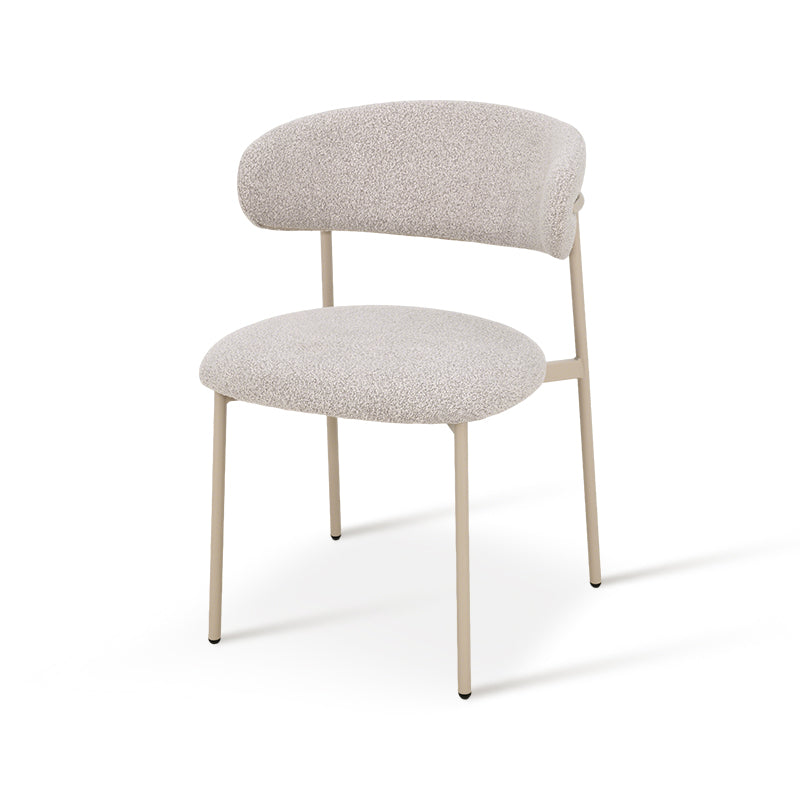 Silla de comedor Zahra [Juego de 2] [Blanco] [Linen&Bucle]