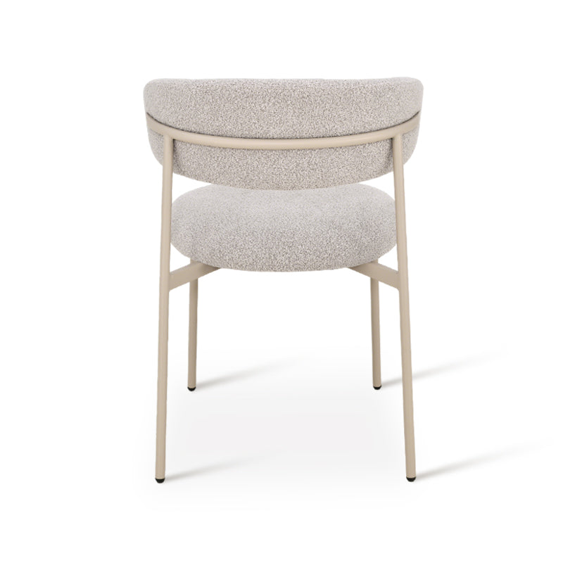 Silla de comedor Zahra [Juego de 2] [Blanco] [Linen&Bucle]