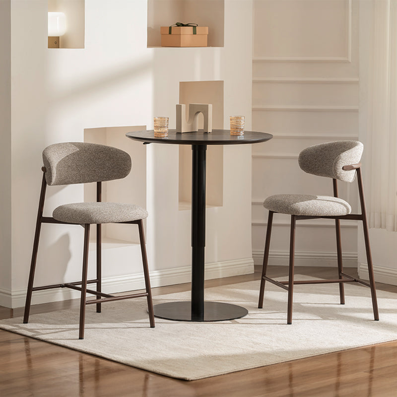 Taburete de Bar Zahra S [Juego de 2] [Tela de lino] [65 cm]