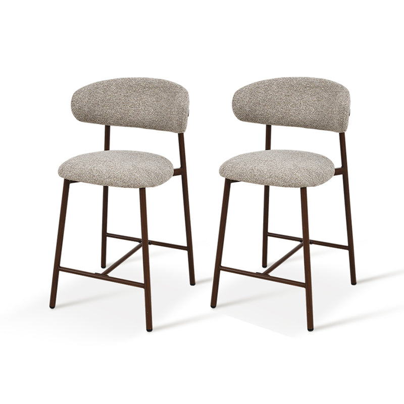 Taburete de Bar Zahra S [Juego de 2] [Tela de lino] [65 cm]