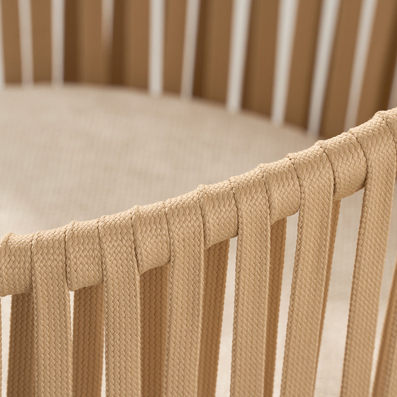 Taburete exterior Louisa en efecto lino con reposabrazos 65cm [Lote de 2]