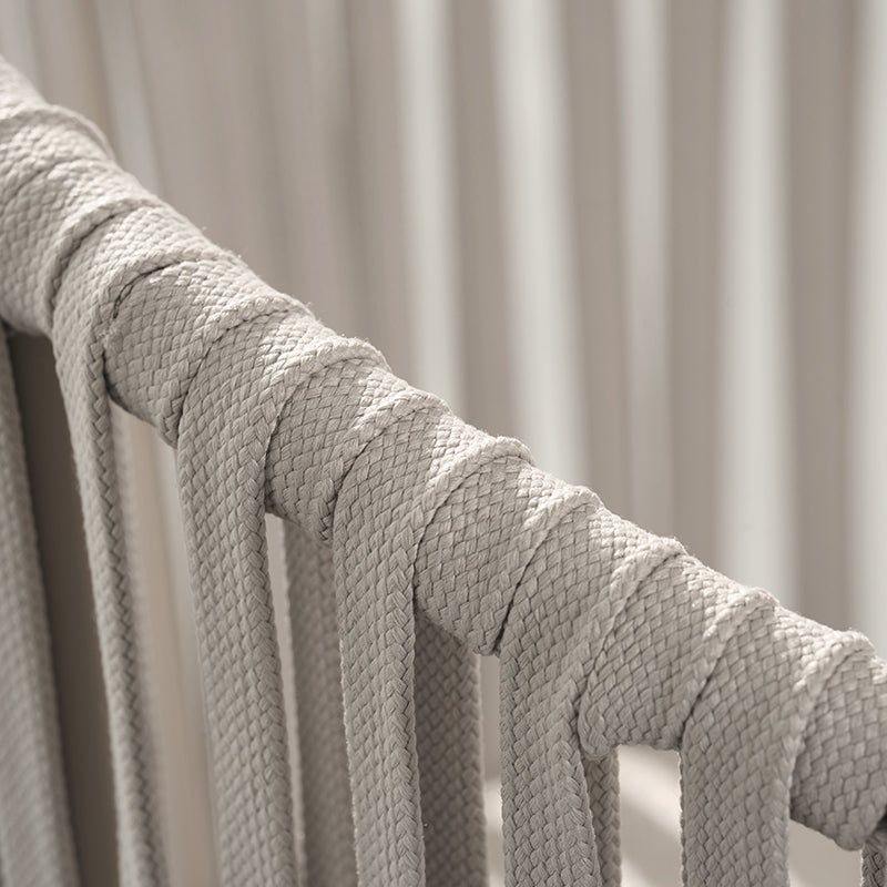 Taburete exterior Louisa en efecto lino con reposabrazos 65cm [Lote de 2]